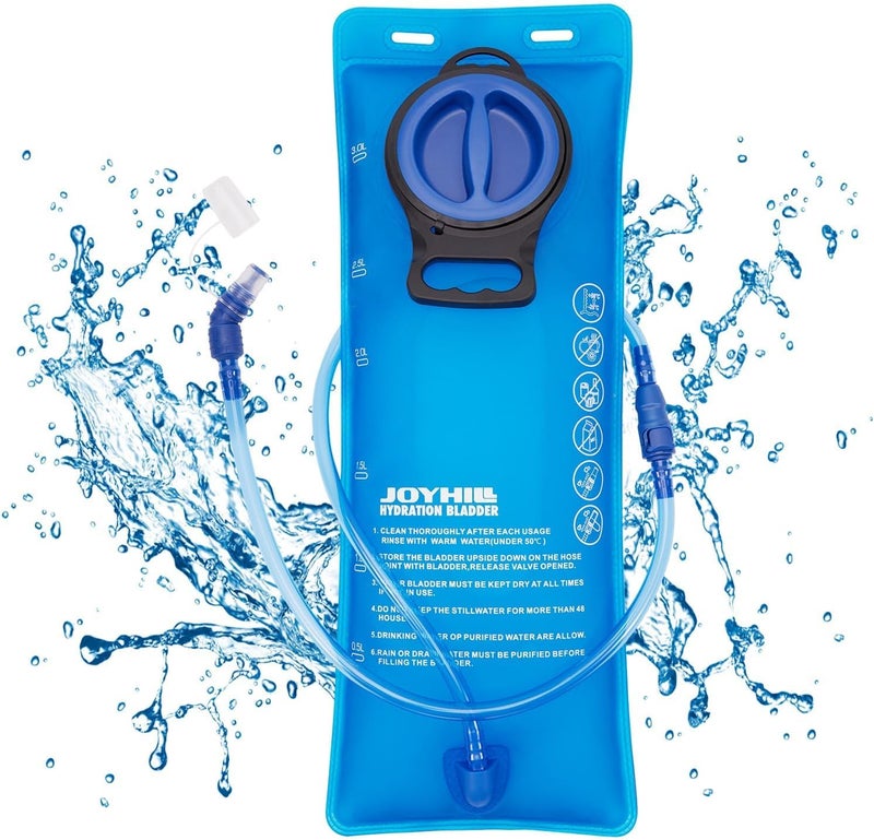 JOYHILL TPU Hydration Bladder,1.5L 2L 3L Water Bladder for Hiking Backpack BPA Free Leak Proof Hydration Pack - Image 1